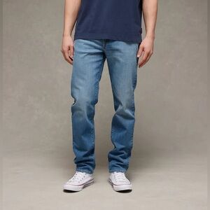 AMERICAN EAGLE AIRFLEX+ SLIM JEAN - BRIGHT BLUE SIZE 33 WAIST 30 LENGTH (PREOWN)